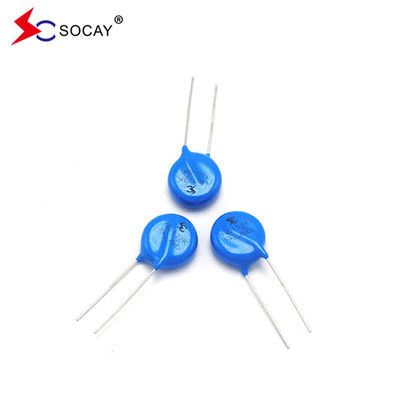 Ф14mm ধাতব অক্সাইড ভারিস্টর 14D820K / 14D820KJ নিম্ন ডিসি ভোল্টেজ অ্যাপ্লিকেশন জন্য