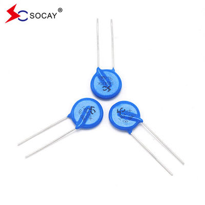 Ф14mm ধাতব অক্সাইড ভারিস্টর 14D820K / 14D820KJ নিম্ন ডিসি ভোল্টেজ অ্যাপ্লিকেশন জন্য