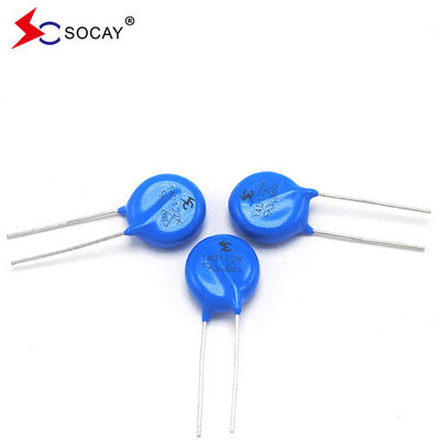 Ф14mm ধাতব অক্সাইড ভারিস্টর 14D820K / 14D820KJ নিম্ন ডিসি ভোল্টেজ অ্যাপ্লিকেশন জন্য