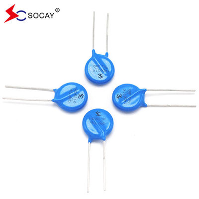 Ф14mm ধাতব অক্সাইড ভারিস্টর 14D820K / 14D820KJ নিম্ন ডিসি ভোল্টেজ অ্যাপ্লিকেশন জন্য
