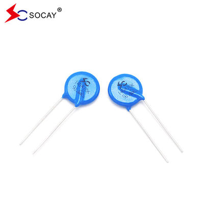 Ф14mm ধাতব অক্সাইড ভারিস্টর 14D820K / 14D820KJ নিম্ন ডিসি ভোল্টেজ অ্যাপ্লিকেশন জন্য