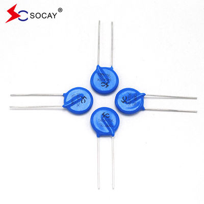 Ф14mm ধাতব অক্সাইড ভারিস্টর 14D820K / 14D820KJ নিম্ন ডিসি ভোল্টেজ অ্যাপ্লিকেশন জন্য