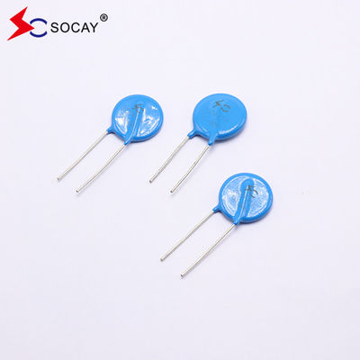 Ф20mm মেটাল অক্সাইড ভেরিস্টর 20D101K / 20D101KJ প্রশস্ত অপারেটিং ভোল্টেজ V1mA 18V - 1800V