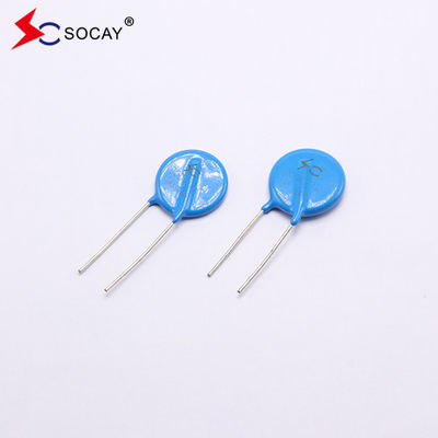 Ф20mm মেটাল অক্সাইড ভেরিস্টর 20D101K / 20D101KJ প্রশস্ত অপারেটিং ভোল্টেজ V1mA 18V - 1800V